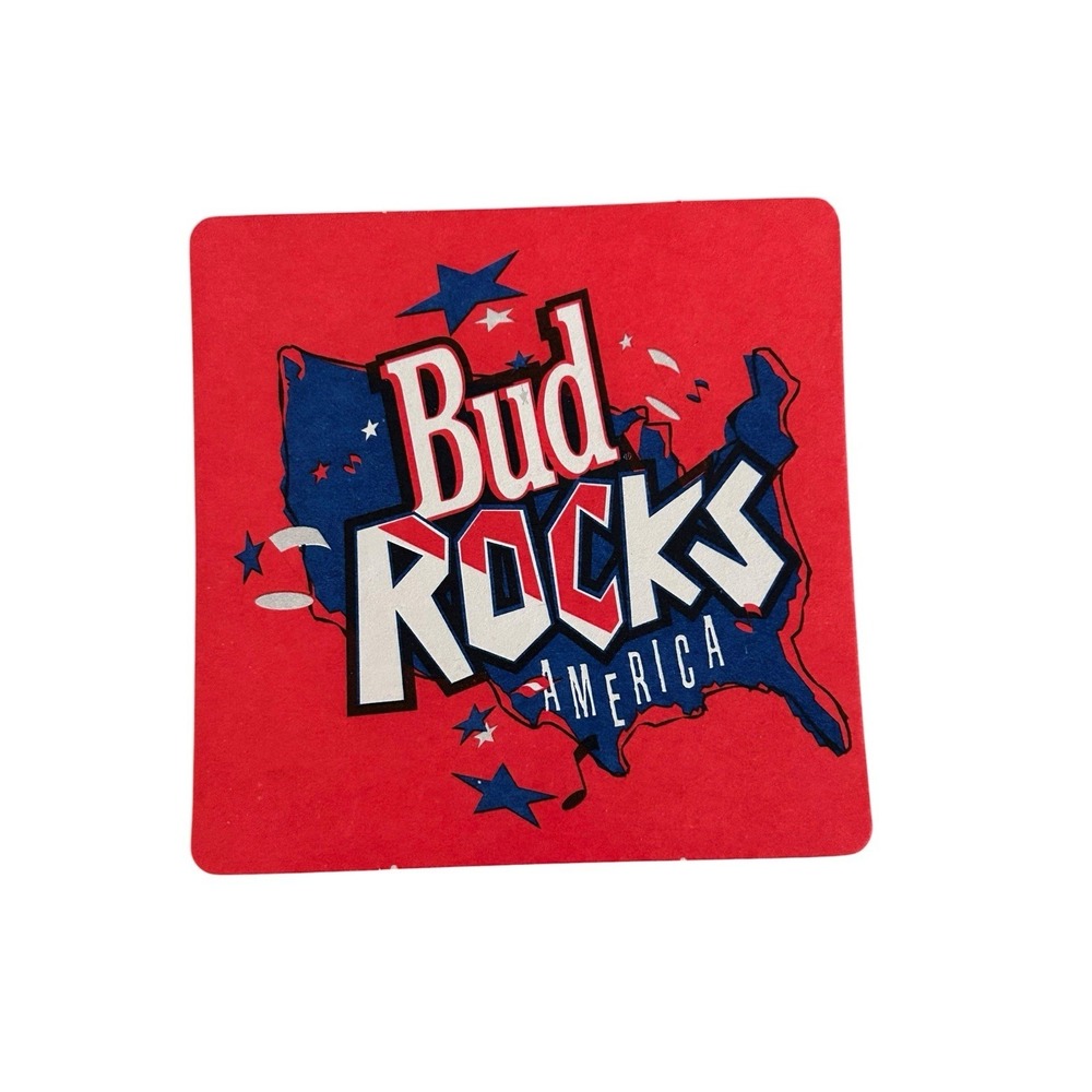 Vintage Budweiser Rocks America Coasters Lot Of 100 Summer Barware Beach Party